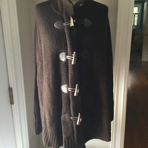 Michael Kors Mid-Sleeve Cape Sweater